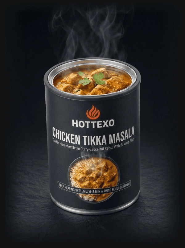Hottexo Dual-Wall Can Architecture with Chicken Tikka Masala